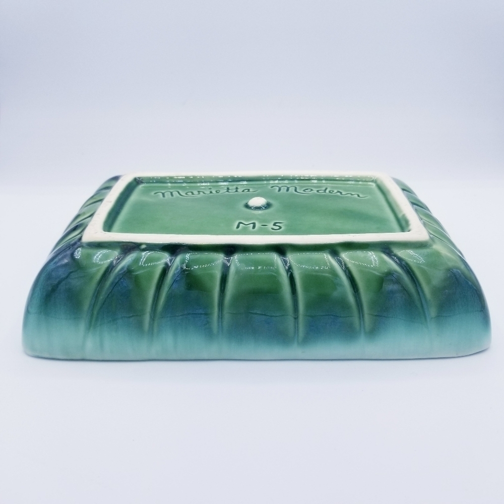 Vintage Marietta Modern M-5 Green Rectangular Planter Tray - Picture 6 of 8